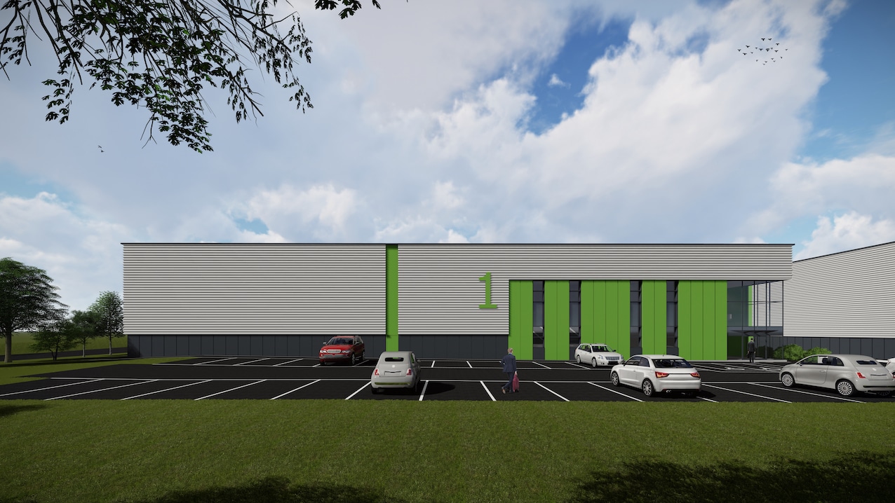 CGI of Halesfield Industrial Estate